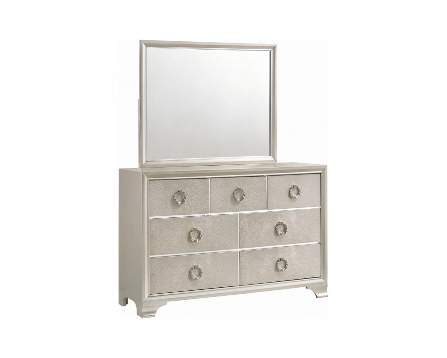 Coaster - Salford 7-Drawer Dresser in Metallic Sterling