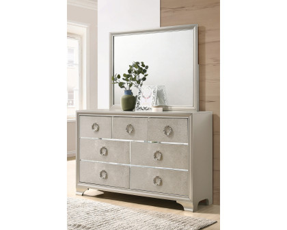 Coaster - Salford 7-Drawer Dresser in Metallic Sterling