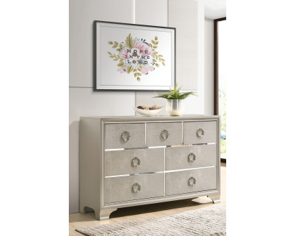 Coaster - Salford 7-Drawer Dresser in Metallic Sterling