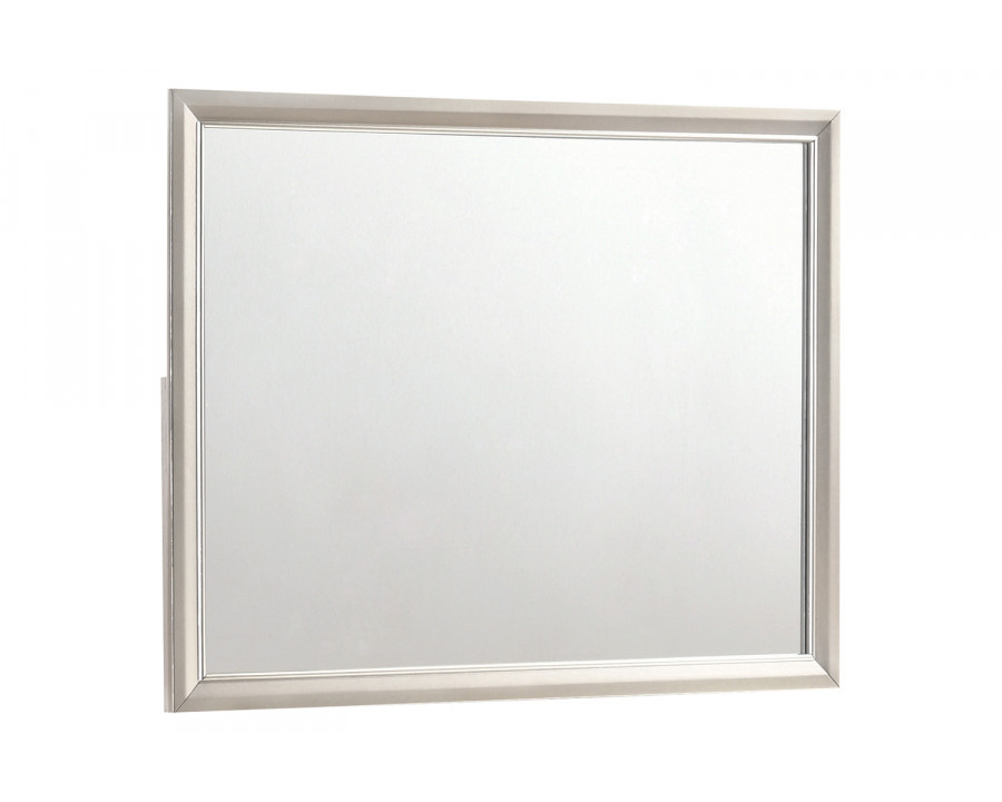 Coaster - Salford Rectangular Mirror in Metallic Sterling