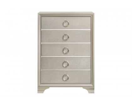 Coaster - Salford 5-Drawer Chest in Metallic Sterling