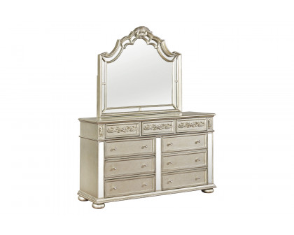 Coaster - Heidi 9-Drawer Dresser in Metallic Platinum