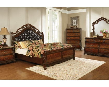 Coaster - Exeter Eastern King Tufted Upholstered Sleigh Bed