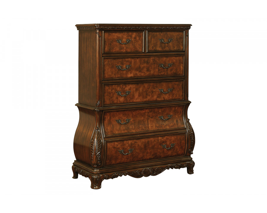 Coaster - Exeter 6-Drawer Chest in Dark Burl