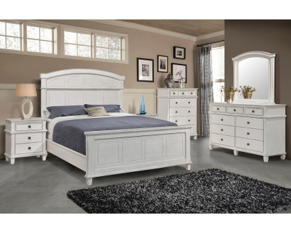 Coaster Carolina Queen Panel Bed - Antique White