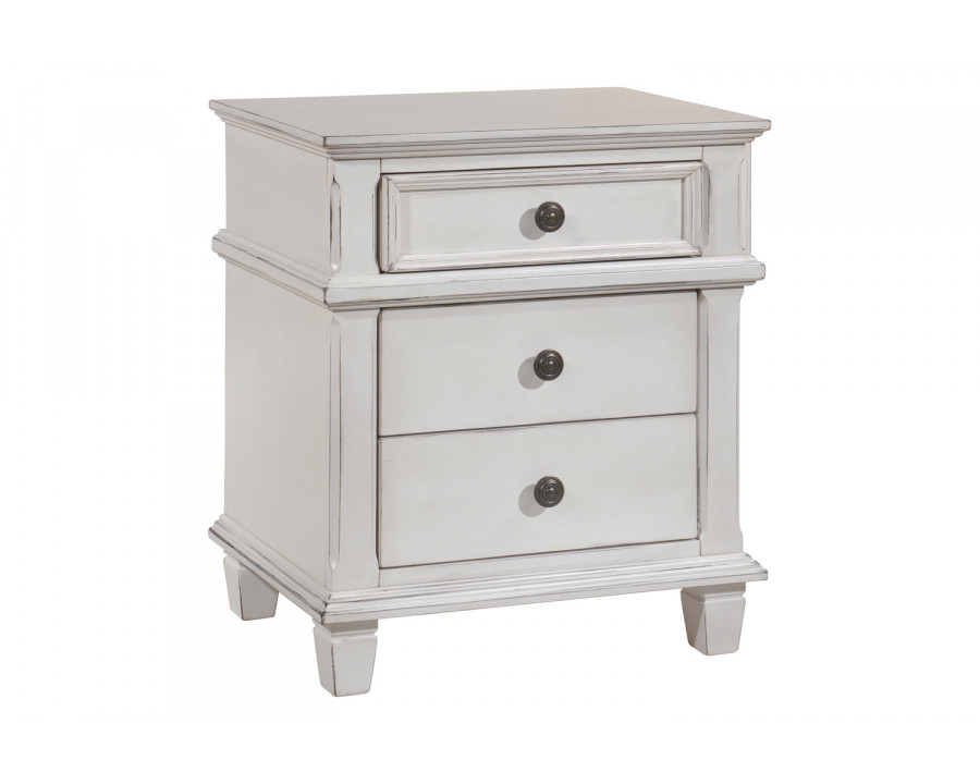 Coaster - Carolina 3-Drawer Nightstand in Antique White