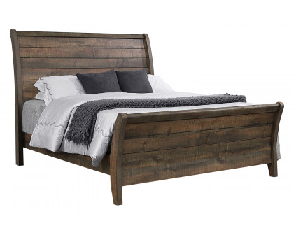 Coaster Frederick California King Sleigh Bed - Weathered Oak