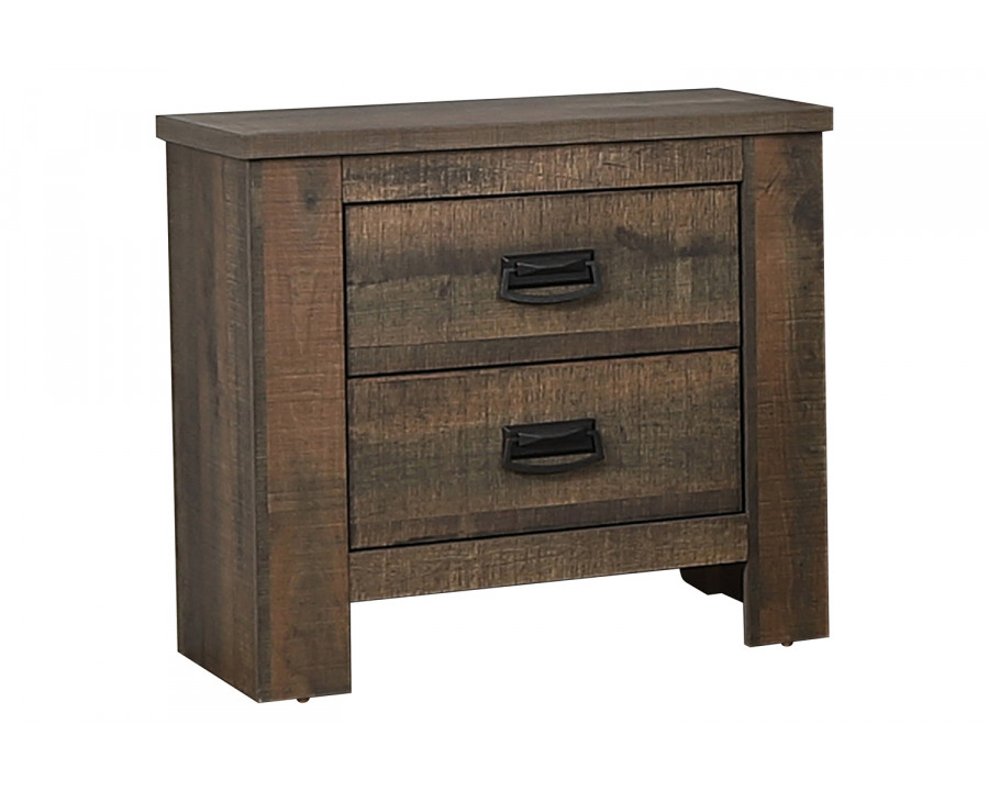 Coaster - Frederick 2-Drawer Nightstand in Weathered Oak