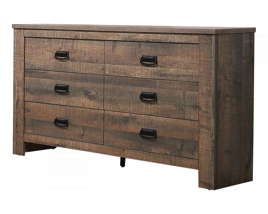 Coaster - Frederick 6-Drawer Dresser in Weathered Oak