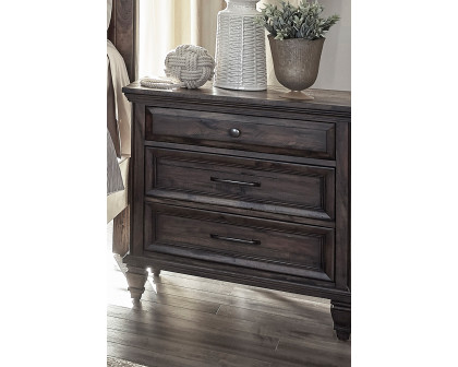 Coaster - Avenue 3-Drawer Nightstand in Weathered Burnished Brown