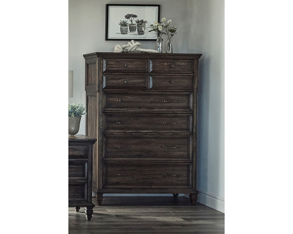 Coaster - Avenue 8-Drawer Chest in Weathered Burnished Brown