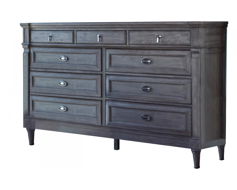 Coaster - Alderwood 9-Drawer Dresser in French Gray