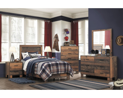 Coaster Sidney Twin Panel Bed - Rustic Pine