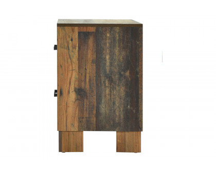 Coaster - Sidney 2-Drawer Nightstand in Rustic Pine