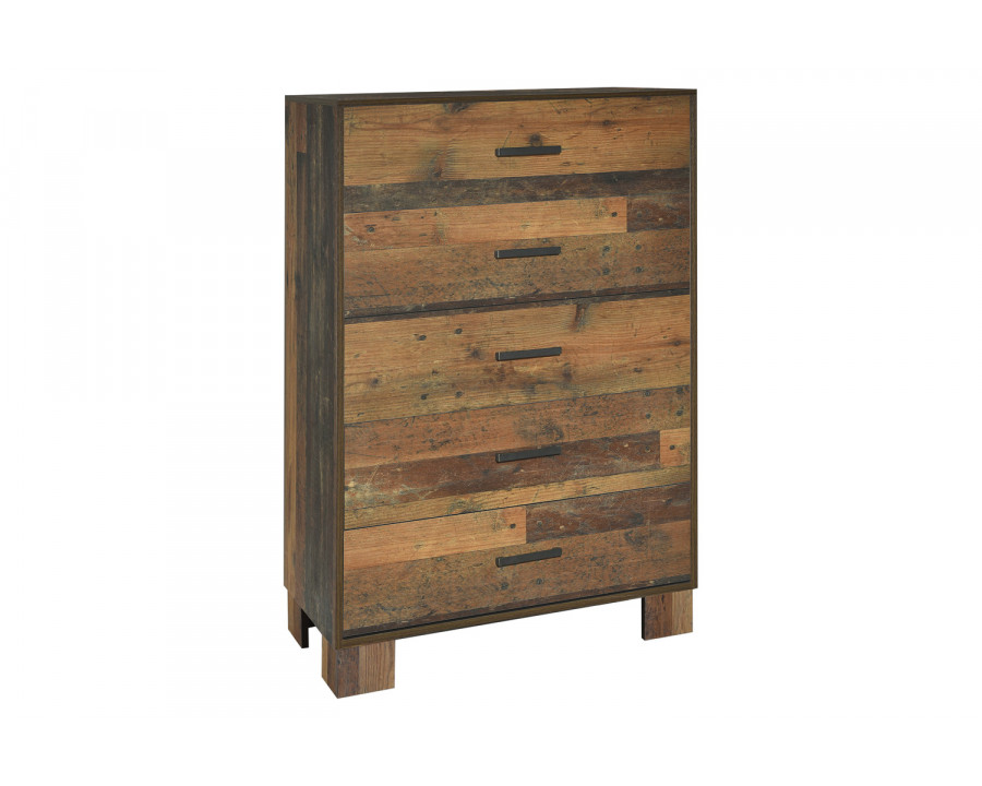 Coaster - Sidney 5-Drawer Chest in Rustic Pine