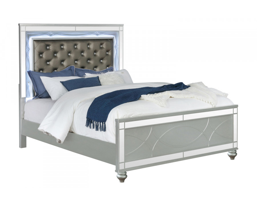 Coaster - Gunnison Eastern King Panel Bed with Led Lighting