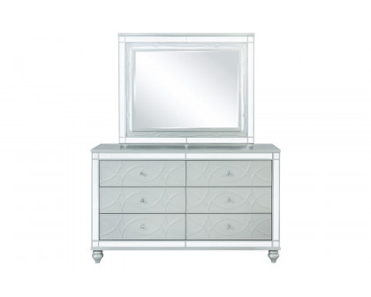 Coaster - Gunnison 6-Drawer Dresser in Silver Metallic