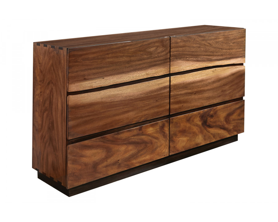 Coaster - Winslow 6-Drawer Dresser in Smokey Walnut/Coffee Bean