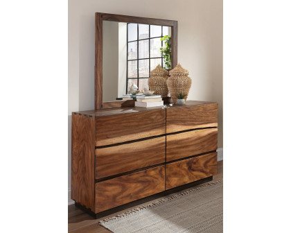 Coaster - Winslow 6-Drawer Dresser in Smokey Walnut/Coffee Bean