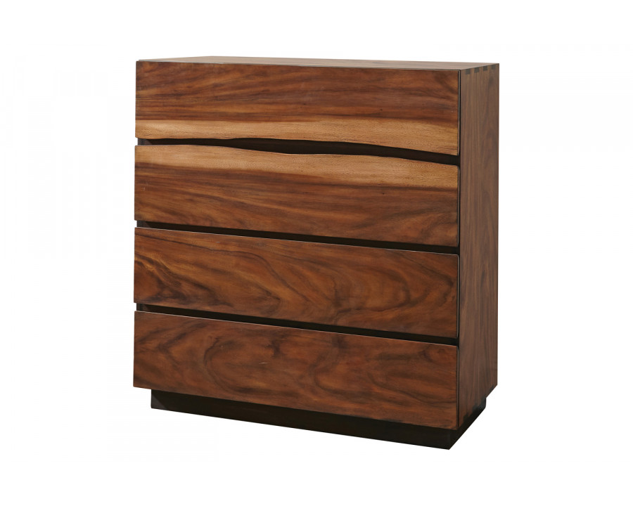 Coaster - Winslow 4-Drawer Chest in Smokey Walnut/Coffee Bean