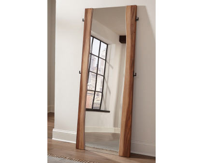 Coaster - Winslow Standing Mirror in Smokey Walnut/Coffee Bean