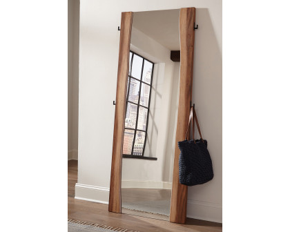 Coaster - Winslow Standing Mirror in Smokey Walnut/Coffee Bean