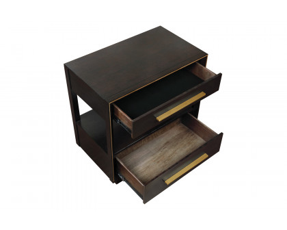 Coaster - Durango 2-Drawer Nightstand in Smoked Peppercorn