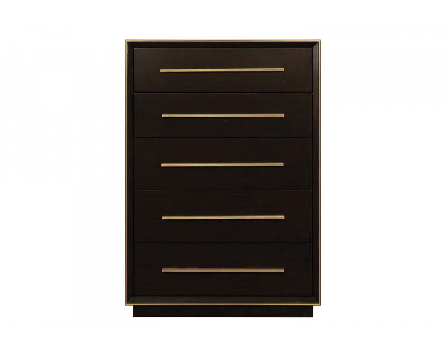 Coaster - Durango 5-Drawer Chest in Smoked Peppercorn