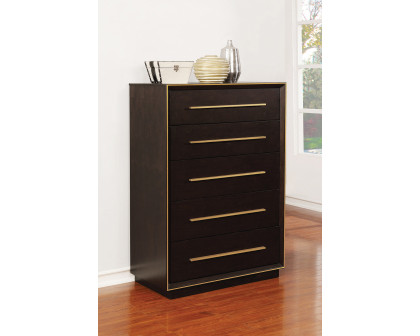 Coaster - Durango 5-Drawer Chest in Smoked Peppercorn