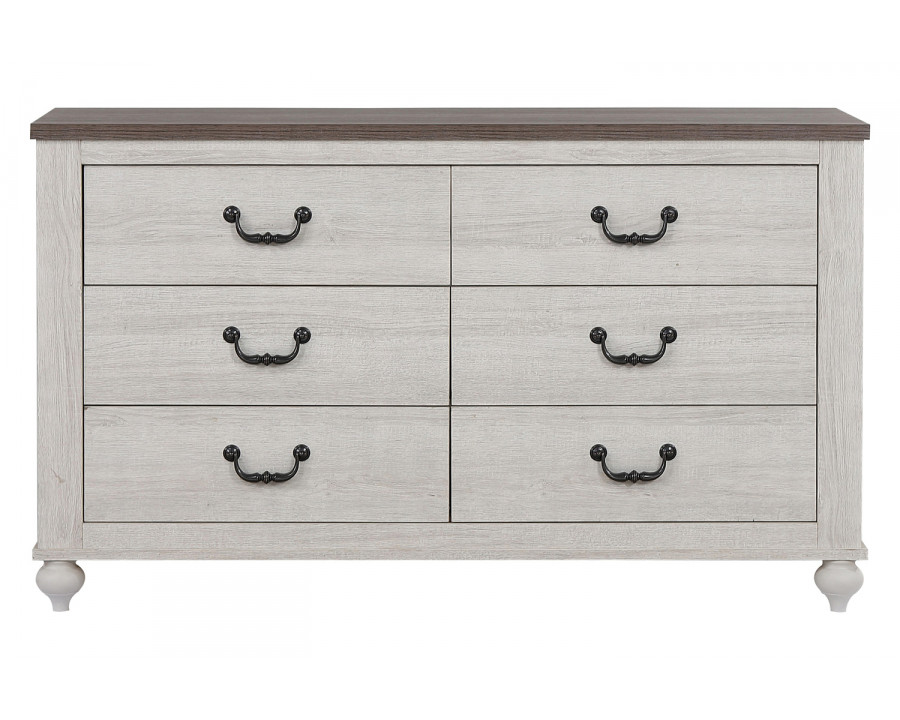 Coaster - Stillwood 6-Drawer Dresser in Vintage Linen