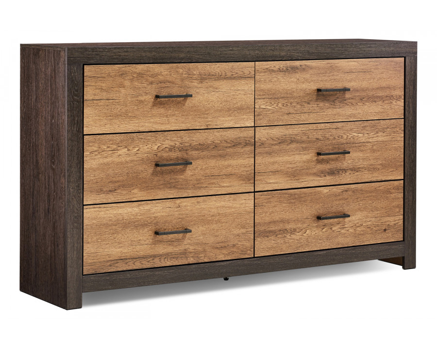 Coaster - Dewcrest 6-Drawer Dresser in Caramel/Licorice