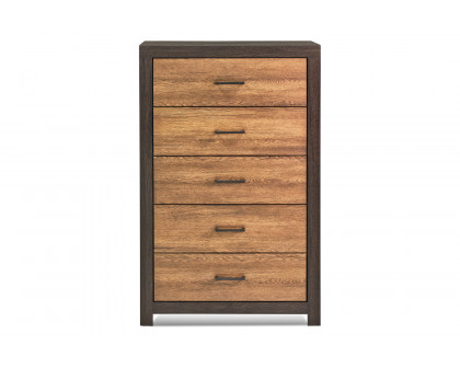 Coaster - Dewcrest 5-Drawer Chest in Caramel/Licorice