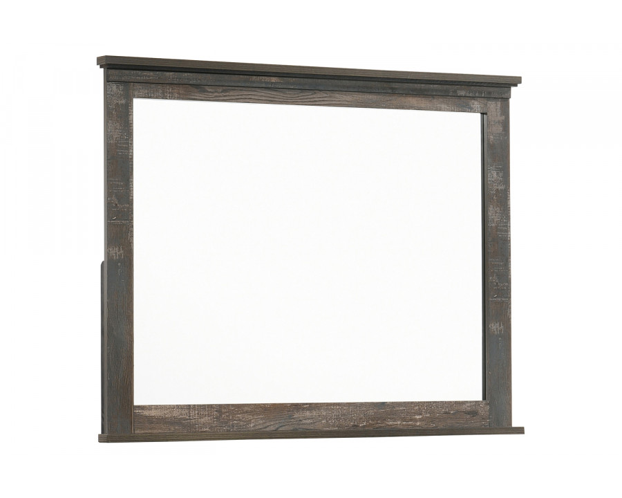 Coaster - Ridgedale Dresser Mirror in Weathered Dark Brown