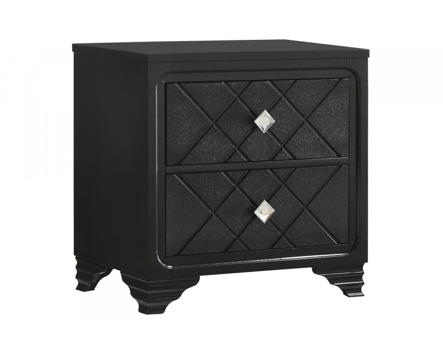 Coaster - Penelope 2-Drawer Nightstand in Black