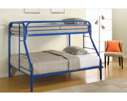 Coaster Morgan Twin Over Full Bunk Bed - Blue