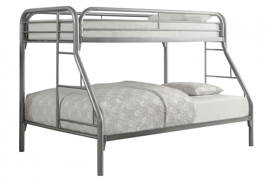 Coaster™ Morgan Twin Over Full Bunk Bed - Silver