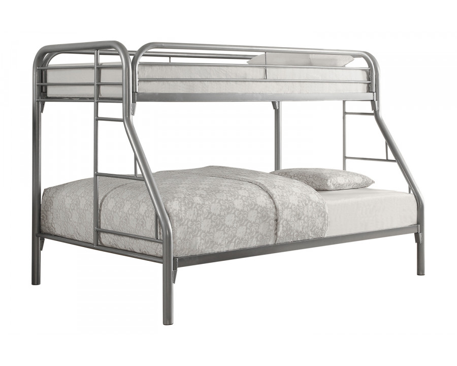 Coaster Morgan Twin Over Full Bunk Bed - Silver