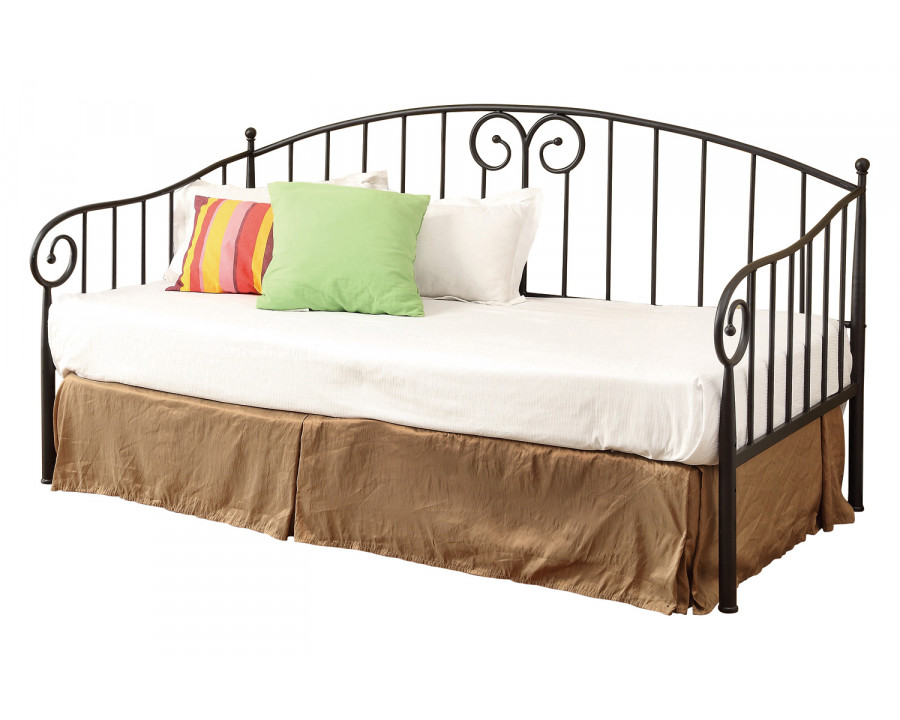 Coaster - Twin Metal Daybed in Black