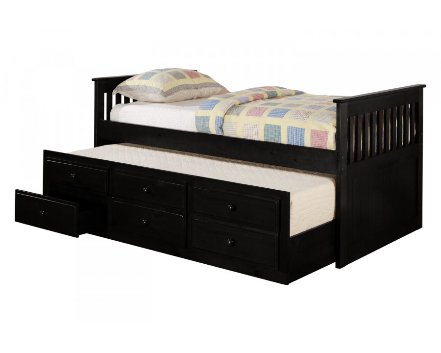 Coaster - Twin Captain'S Daybed With Storage Trundle