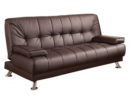 Coaster™ Pierre Tufted Upholstered Sofa Bed - Brown