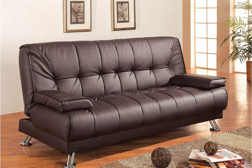 Coaster™ Pierre Tufted Upholstered Sofa Bed - Brown