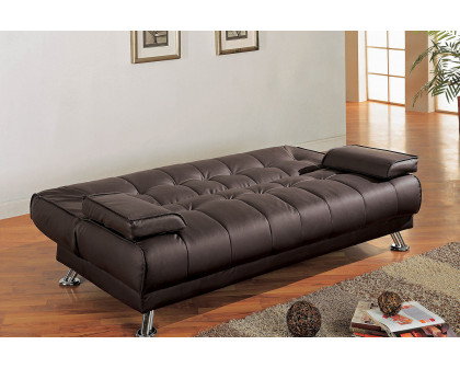 Coaster™ Pierre Tufted Upholstered Sofa Bed - Brown