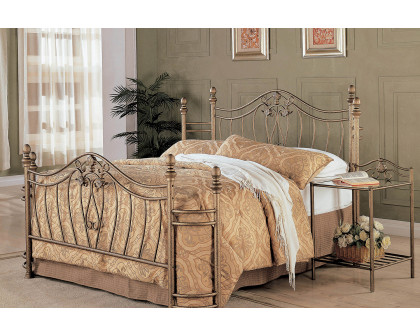 Coaster Sydney Queen Bed - Antique Brushed Gold