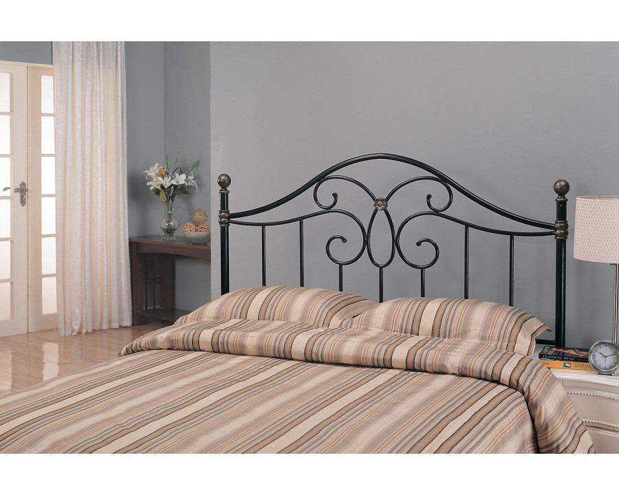 Coaster - Full/Queen Metal Headboard in Black/Bronze