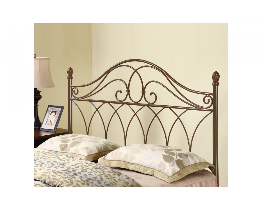 Coaster - Full/Queen Metal Scroll Headboard in Brown