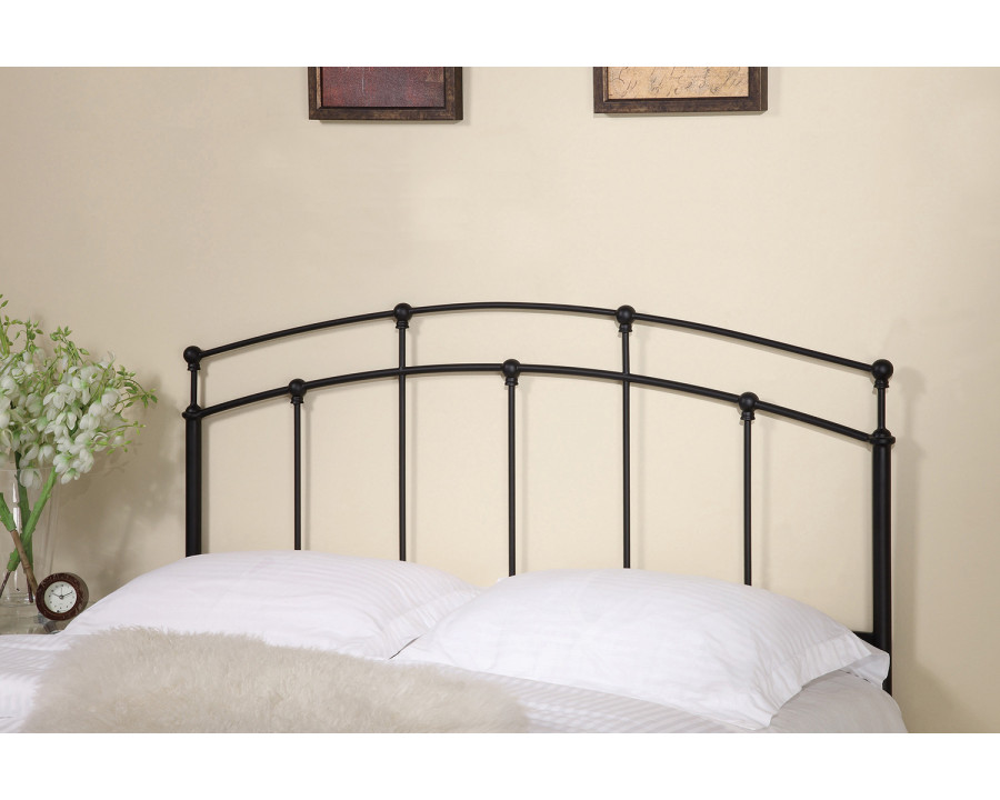 Coaster - Full/Queen Metal Arched Headboard in Black