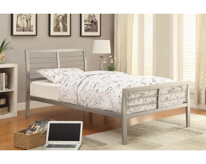 Coaster Cooper Twin Metal Bed - Silver