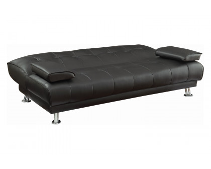 Coaster™ Pierre Tufted Upholstered Sofa Bed - Black