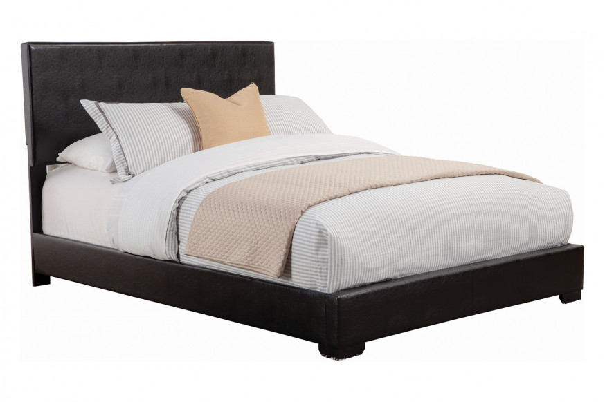 Coaster™ Conner Eastern King Upholstered Panel Bed - Black