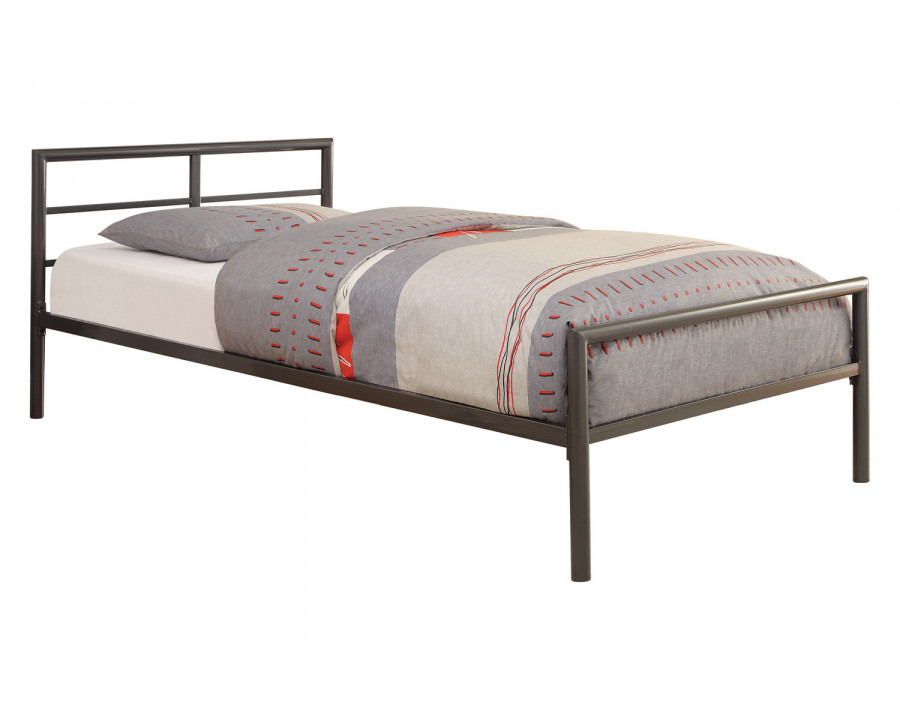 Coaster Fisher Twin Metal Bed - Gunmetal